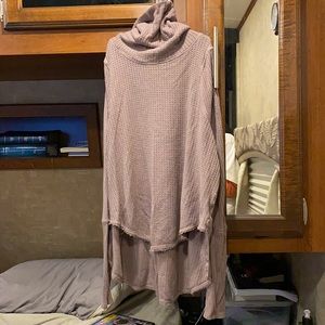 We the free Kristina drippy thermal waffle knit